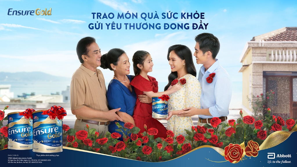 Trao món quà sức khỏe gửi yêu thương dong đầy - Ensure Gold