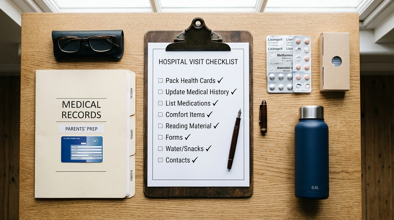 Checklist danh mục chuẩn bị đưa bố mẹ đi khám bệnh tại bệnh viện lớn