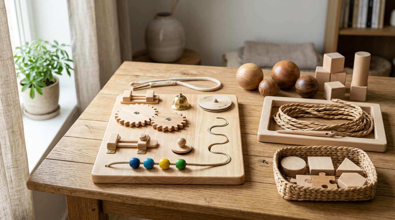 Bộ sưu tập đồ chơi Montessori và hoạt động giác quan cho người sa sút trí tuệ theo từng giai đoạn