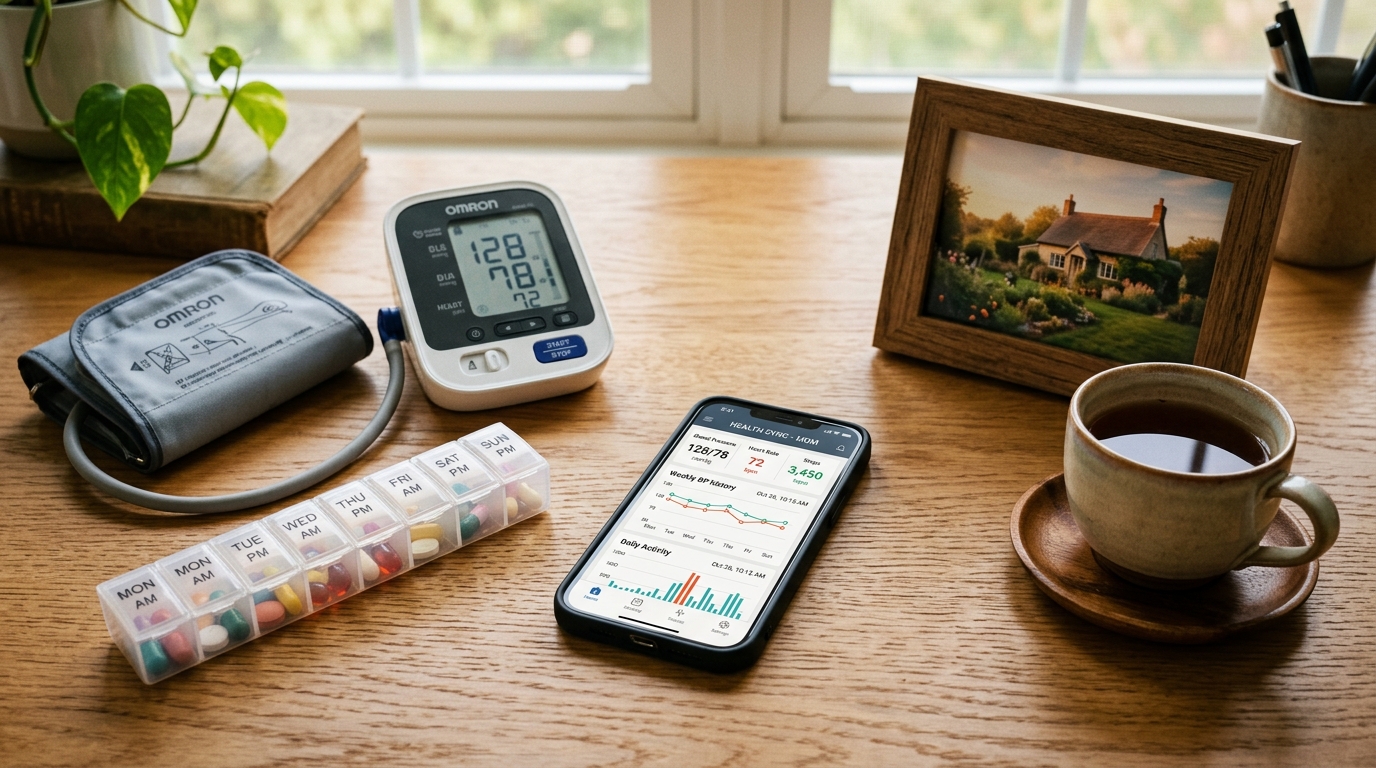 Theo dõi sức khỏe bố mẹ từ xa thông qua thiết bị đo và báo cáo số liệu ANTCARE